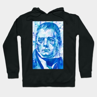 WALTER SCOTT watercolor portrait .1 Hoodie